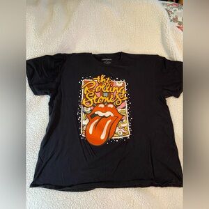 The Rolling Stones Black Cotton T-Shirt men’s 3xl